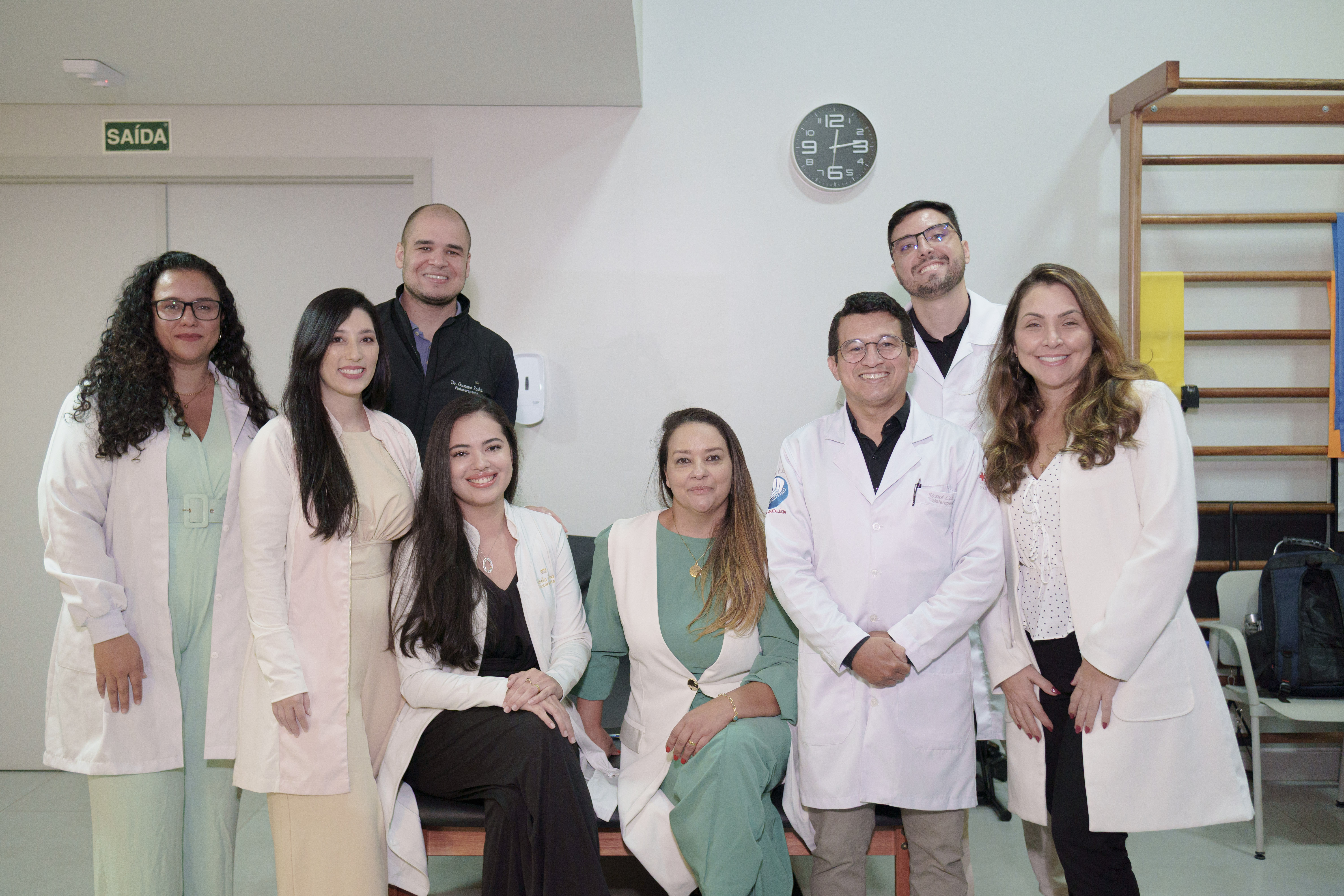 Equipe de profissionais do Fisiocentro
